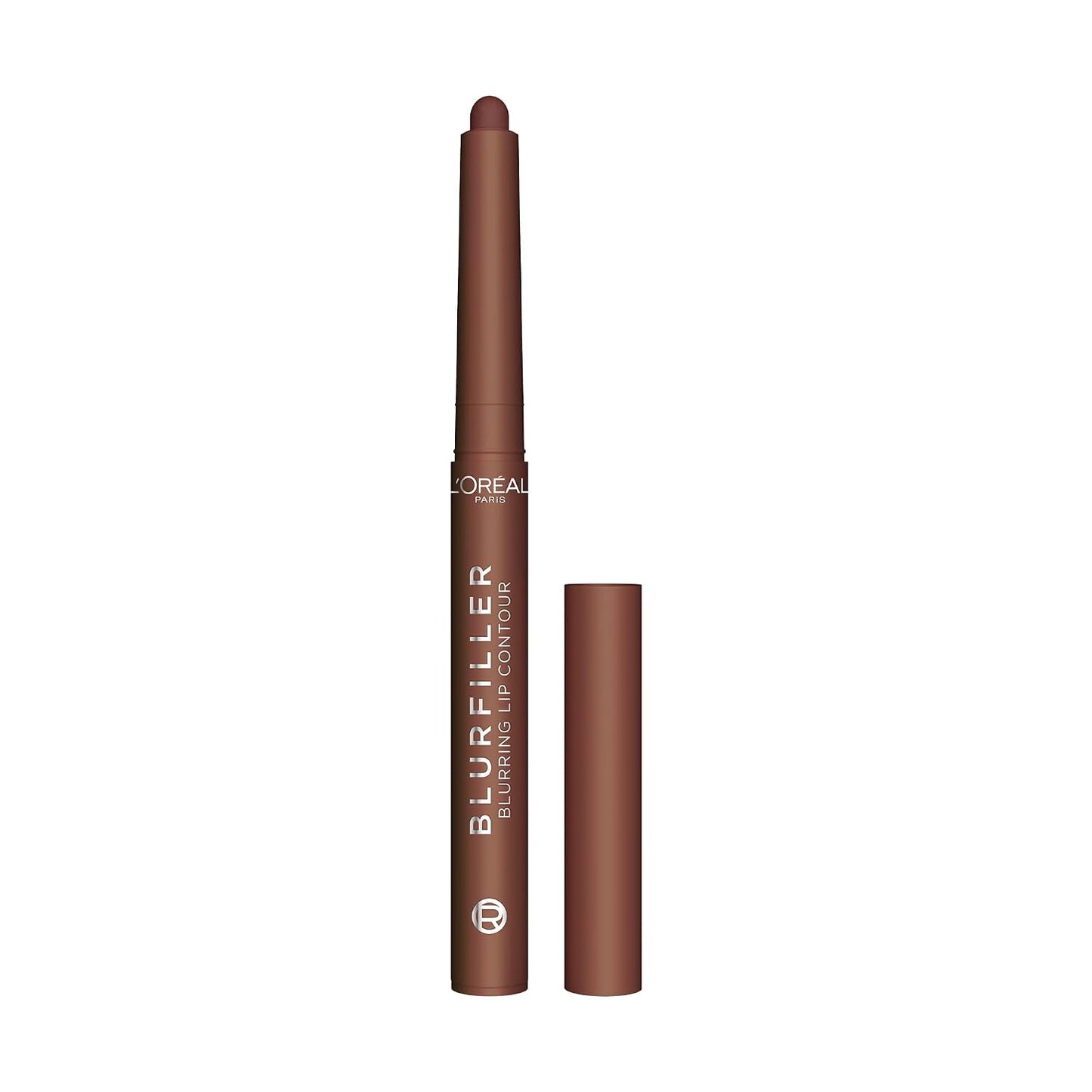 L'Oreal Paris Blurfiller Lip Liner, Lightweight, Buildable, and Sculpting Lip Pencil, Line, Define, and Contour for Fuller-Looking Lips, Worth It Intense, 0.21 oz