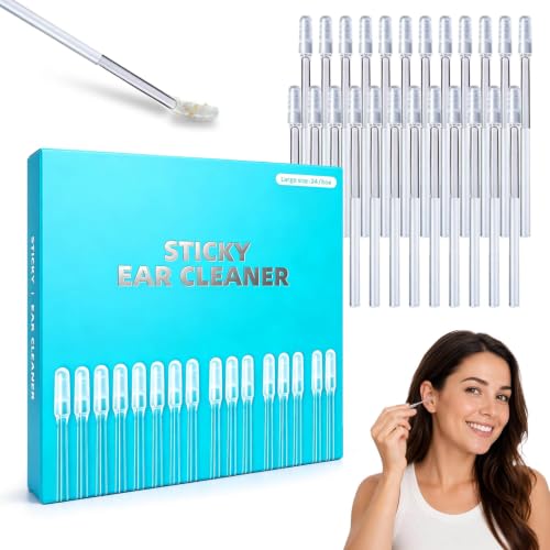 Sticky Ear Cleaning Stick,Sticky Ear Cleaners for Adults,Reusable Ear Cleaner Sticky Pick,Resin Gel Ear Stick Gentle Ear Wax Removal Tool 1Set