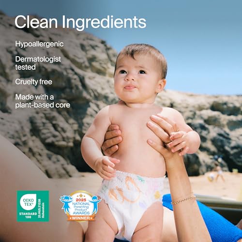 Coterie Baby Swim Diapers, Size Small (14-26 lbs), 2-Pack | Includes 40 total swim diapers (2-Packs x 20), perfect for pool & beach, hypoallergenic, plant-based, no-swell design