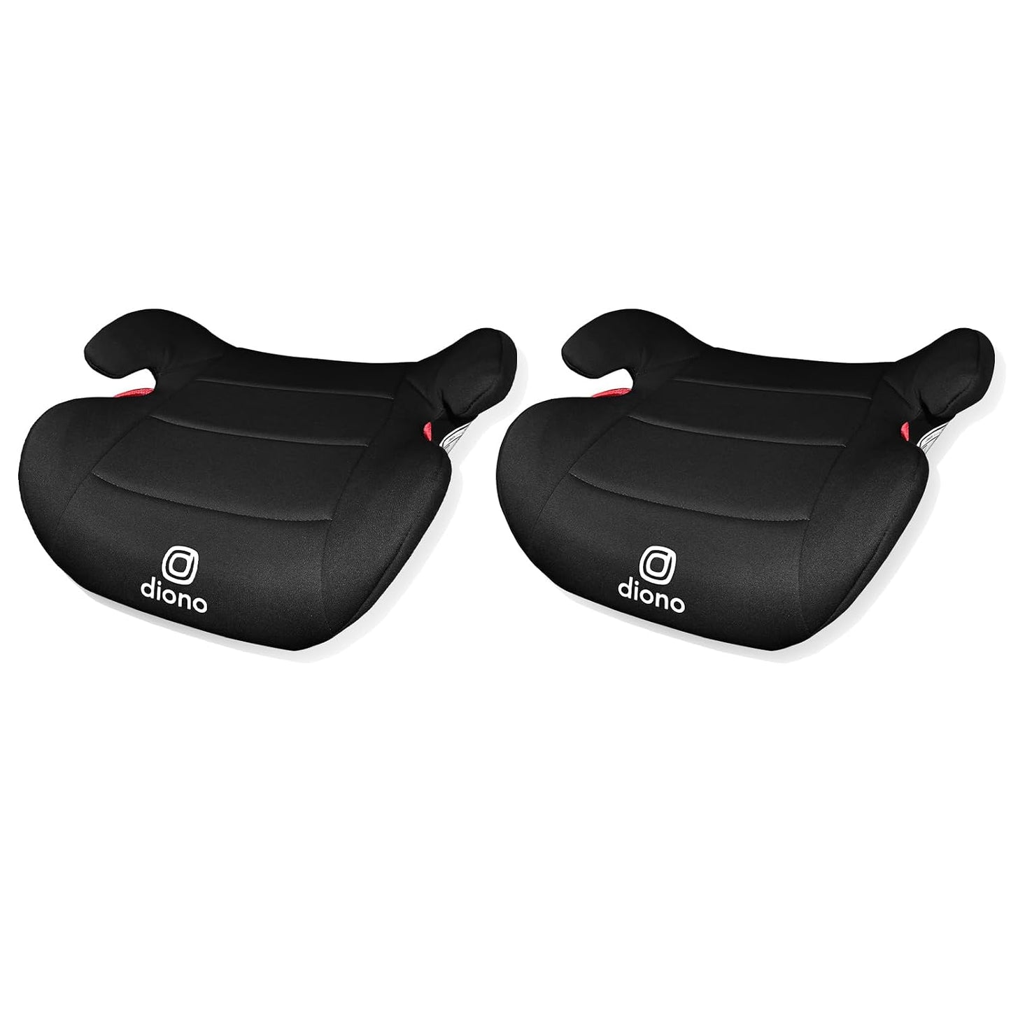 Diono Solana Lite Backless Booster Car Seat Pack of 2, Lightweight & Portable for Travel, Machine Washable Covers, 40-100 lbs, Black Storm