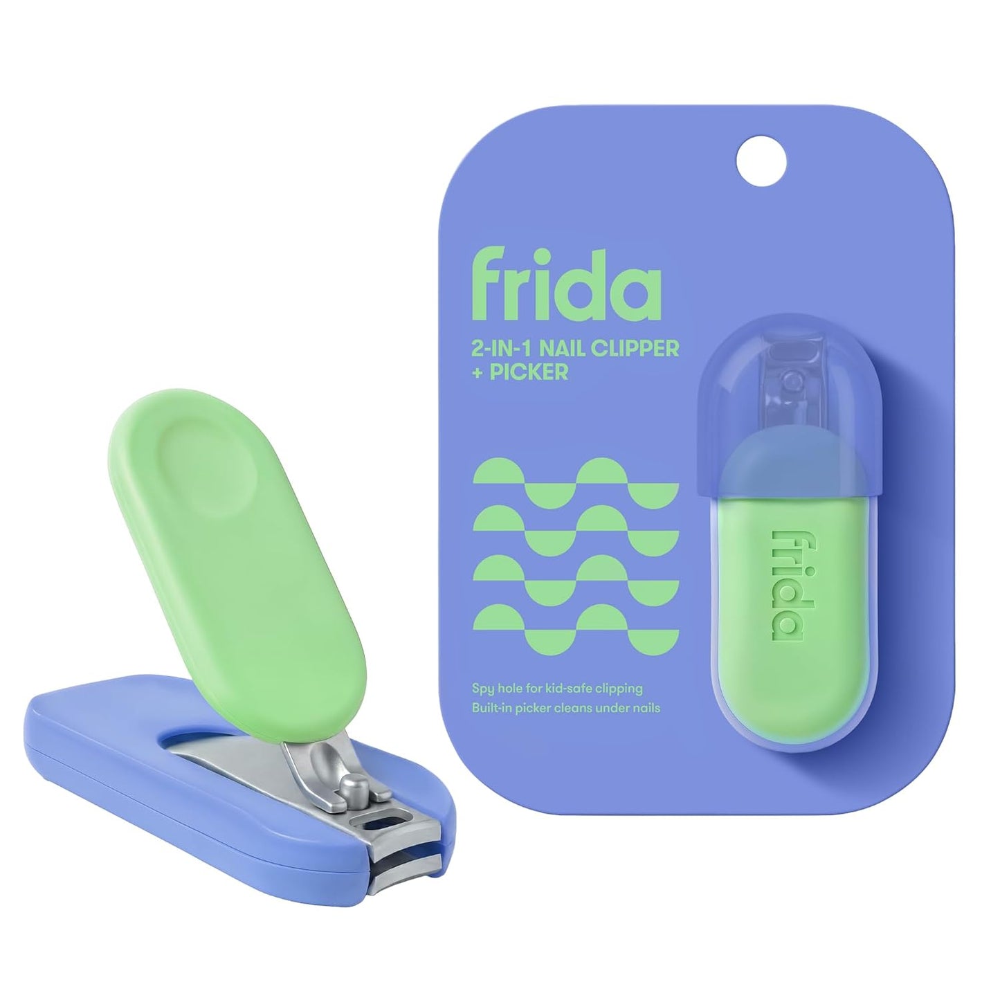 Frida for Kids Nail Clipper for Kids, Safety Nail Clipper + Picker, 1 Ct