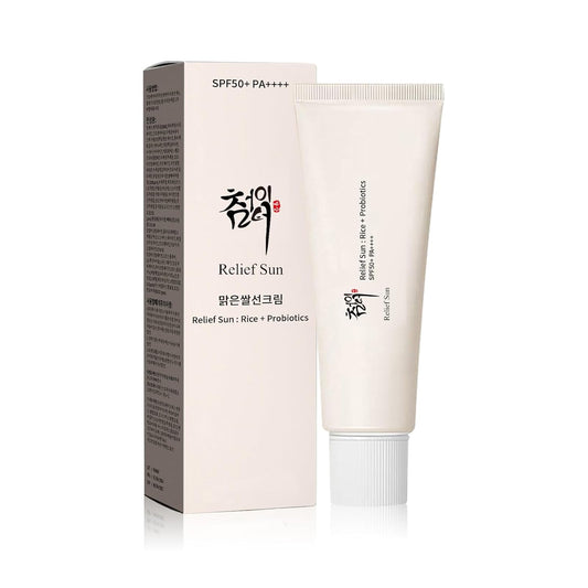 Organic Korean sunscreen SPF50+, PA++++ Riceand Probiotics | Korean Skin Care Solution for All Skin TypesNourishing Skin Protection and UV Def•?ö1PCS)
