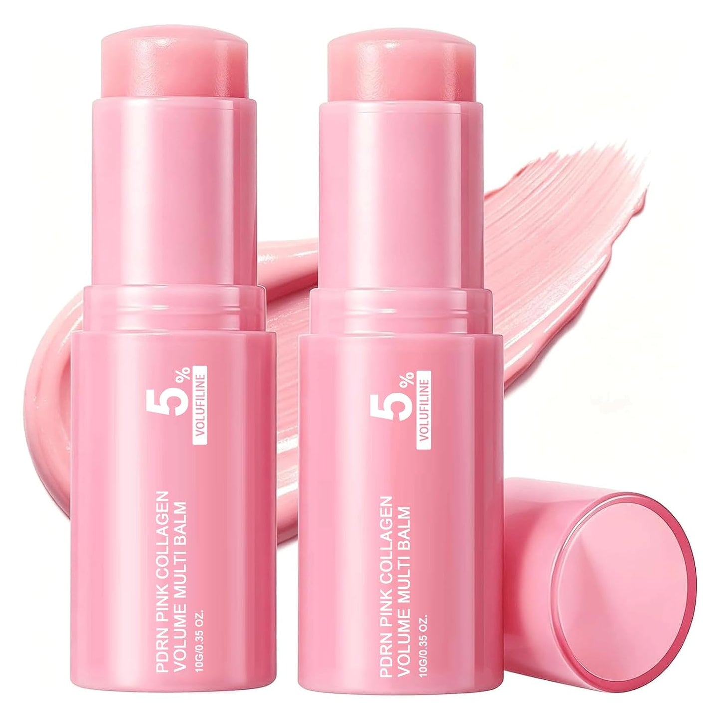 Vult PDRN Pink Collagen Volume Multi Balm, Volufiline Stick 2PCS | Hydrating Multi Wand, Smooth Fine Lines & Wrinkles, Nourishing Collagen Stick for Face, Eye & Lip Care