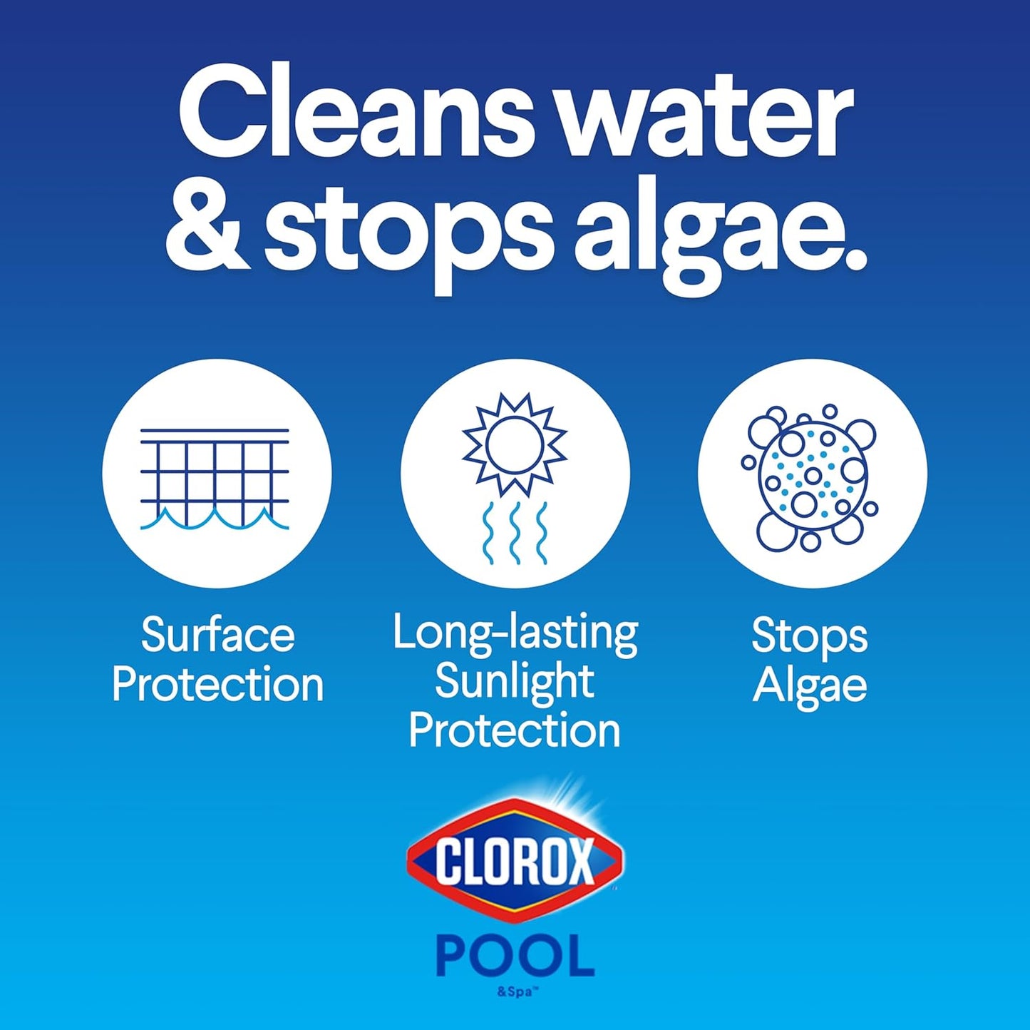 Clorox Pool&Spa XTRABLUE 3‰۝ Chlorinating Tablets, Individually Wrapped, Kills Bacteria & Stops Algae (5 LB)