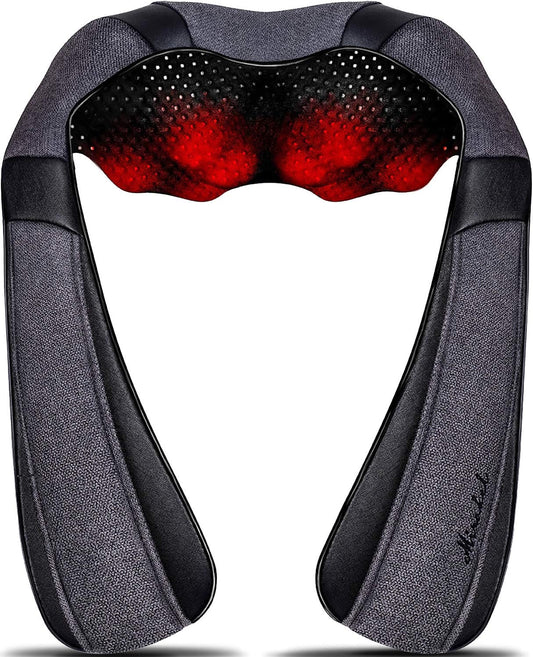 Mirakel Mothers Day Gifts for Mom Wife Women, Neck Massager for Pain Relief Deep Tissue, Electric Shiatsu Shoulder & Back Massager with Heat, Fathers Day Dad Gifts for Husband Men (NOT Cordless)