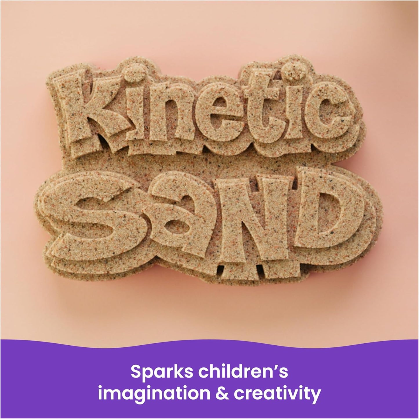 Kinetic Sand, 3.25lbs Beach Play Sand, Amazon Exclusive, Moldable Sensory Toys for Kids, Resealable Bag (Packaging May Vary), for Ages 3 and up